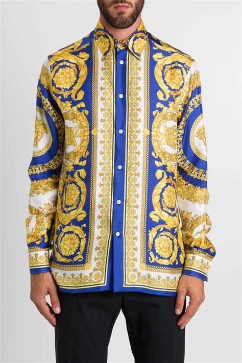 versace barocco shirt sale|Versace barocco shirt men's.